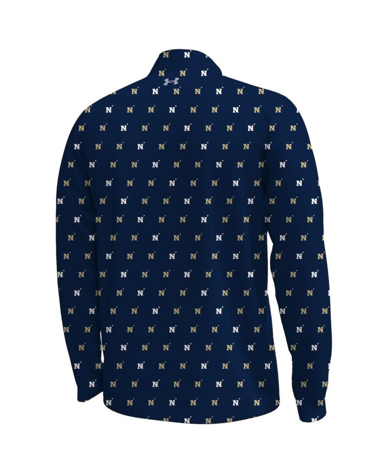 Men's Navy Midshipmen Gameday Armourfuse Half-Zip Sweatshirt