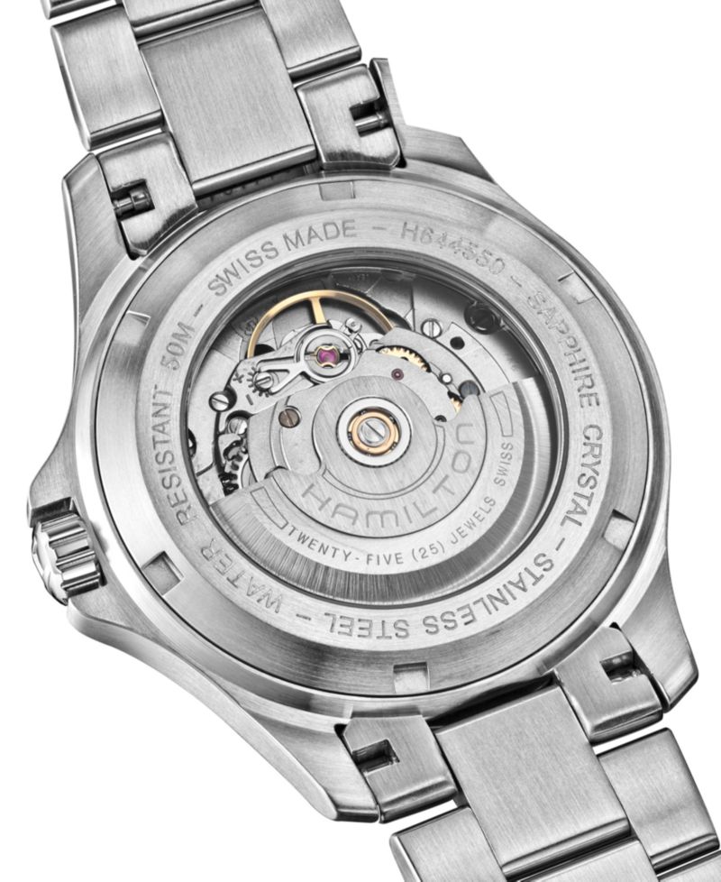 Men's Swiss Automatic Khaki King Stainless Steel Bracelet Watch 40mm H64455133
