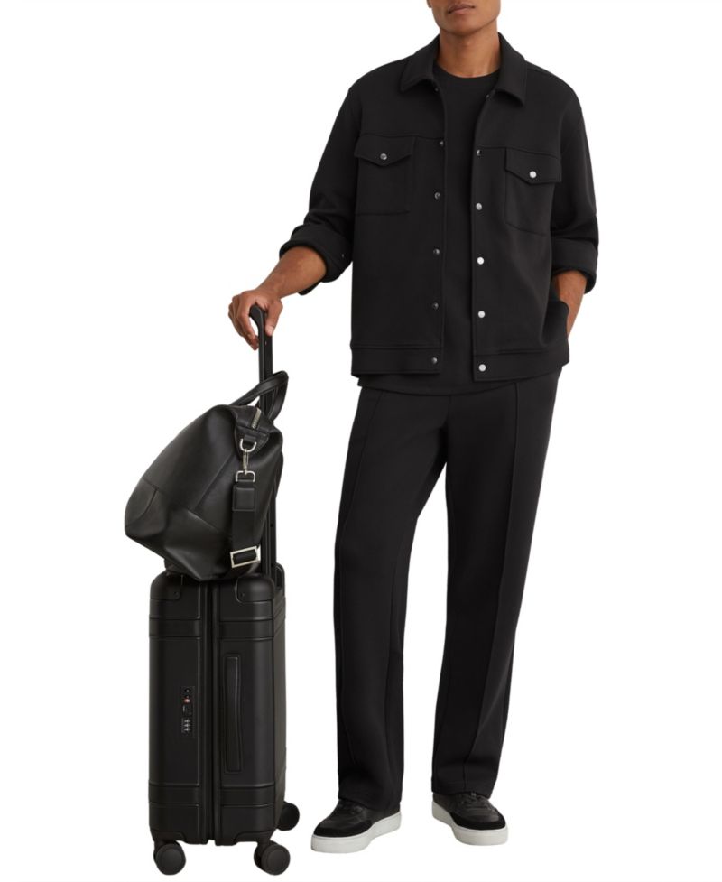Men's Thom Sueded Interlock Jersey Regular-Fit Overshirt