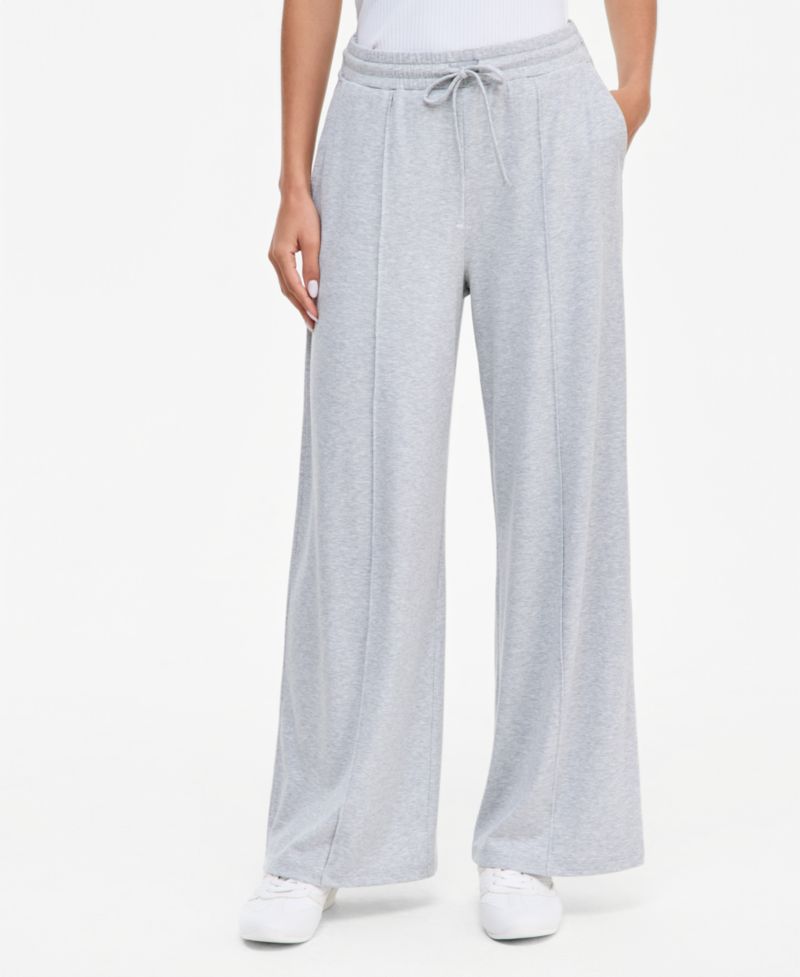Women's Rib-Knit Wide-Leg Pull-On Pants