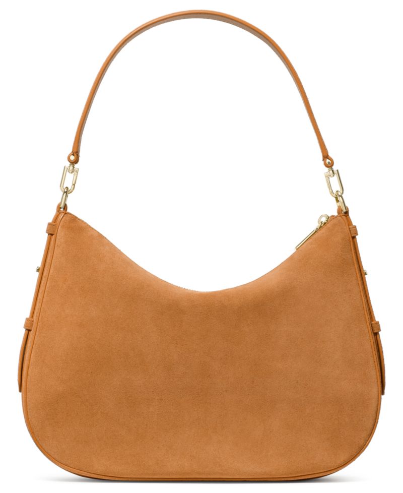 Suede Garden Soil Shoulder Handbag