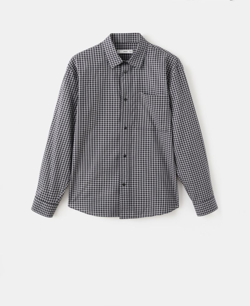 Men's Cotton Relaxed-Fit Check Shirt