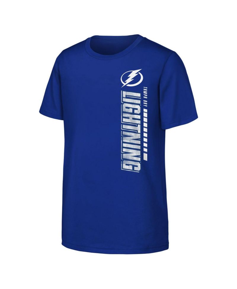 Big Boys and Girls Blue Tampa Bay Lightning Atmosphere T-Shirt