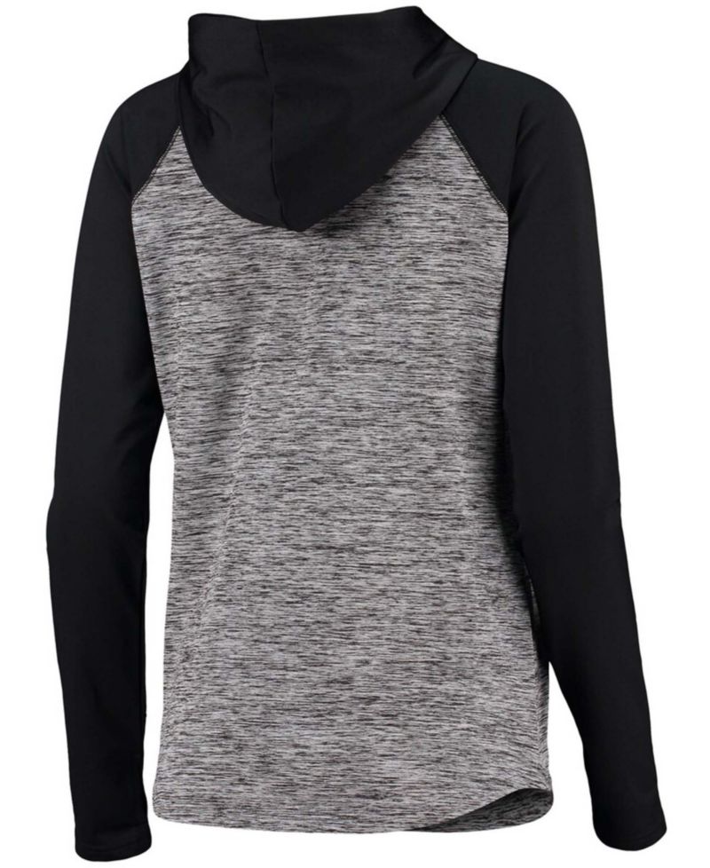 Women's Heathered Gray-Black Carolina Panthers Championship Ring Pullover Hoodie