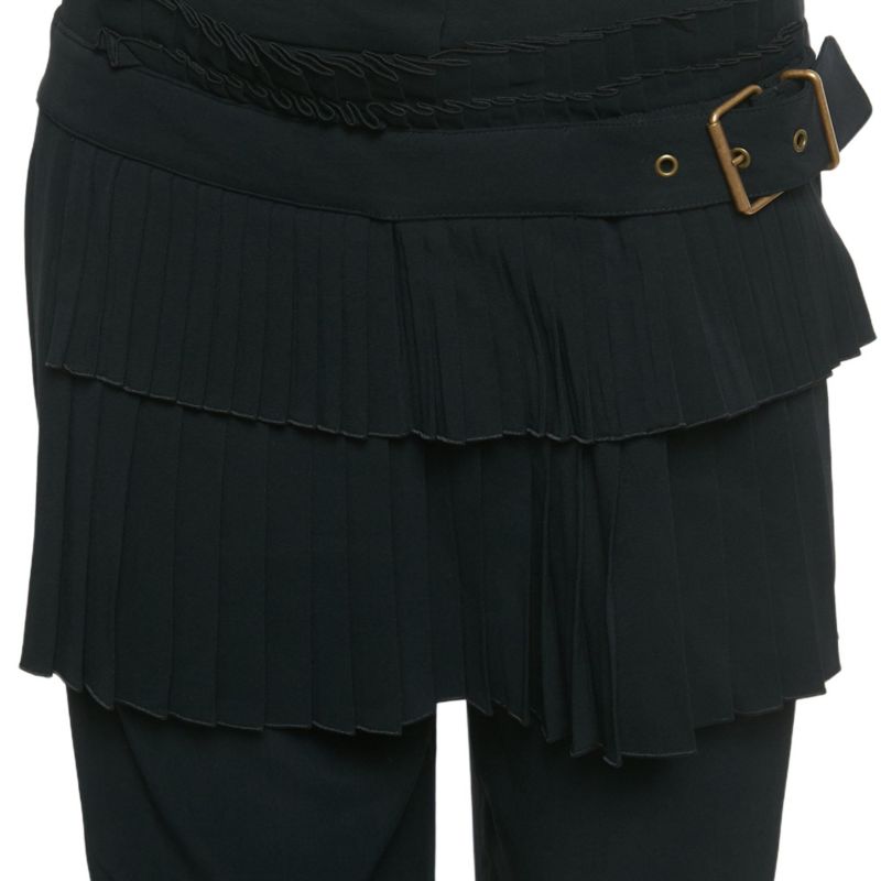 Women's Crepe Pleated Detail Trousers