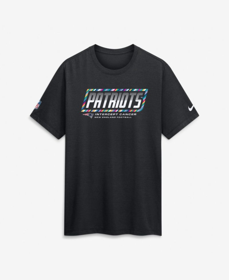 Men's Black New England Patriots 2026 NFL Cruical Catch Sideline Dri-Fit T-Shirt