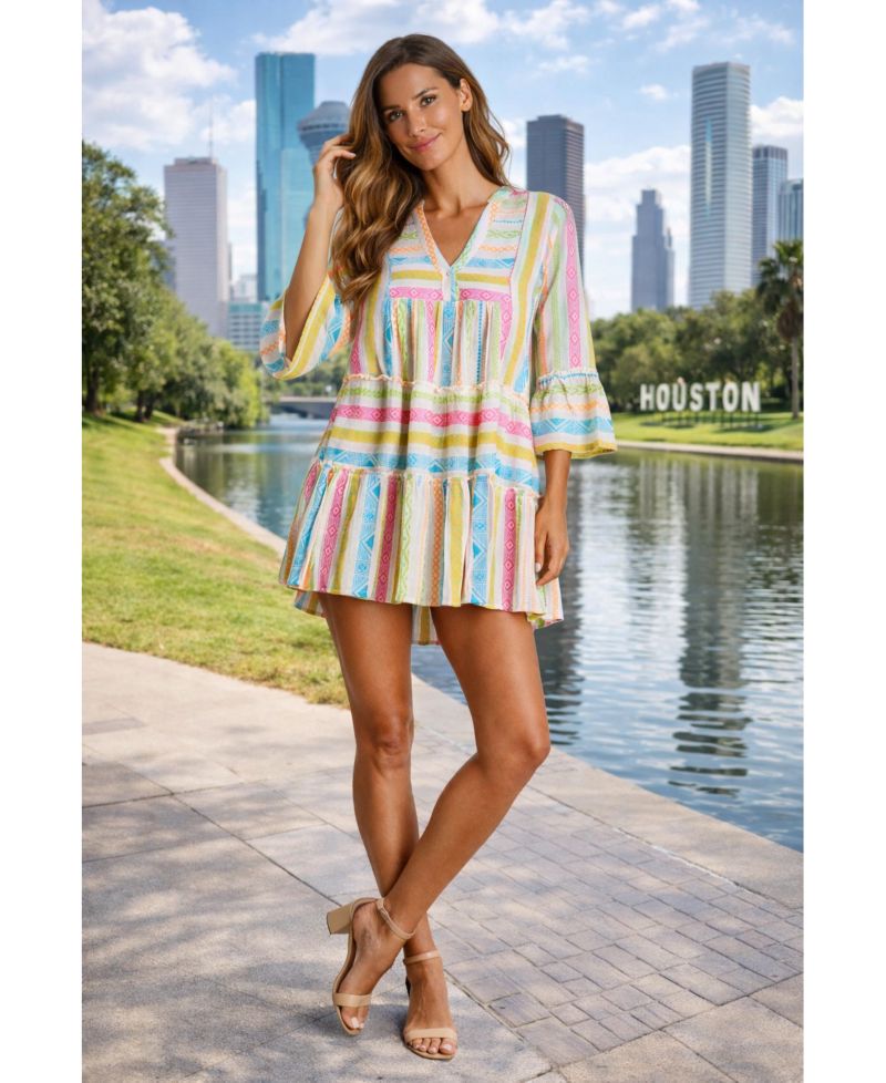 Women's s Calypso Striped Kaftan