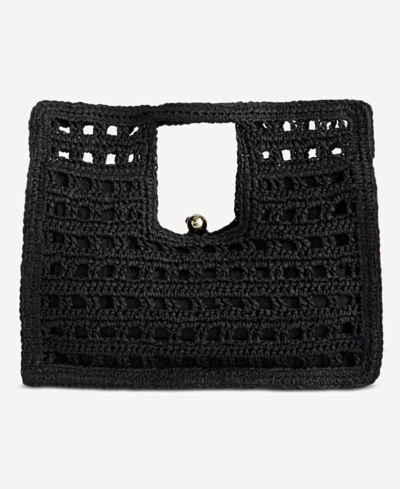 Square Straw Tote Bag