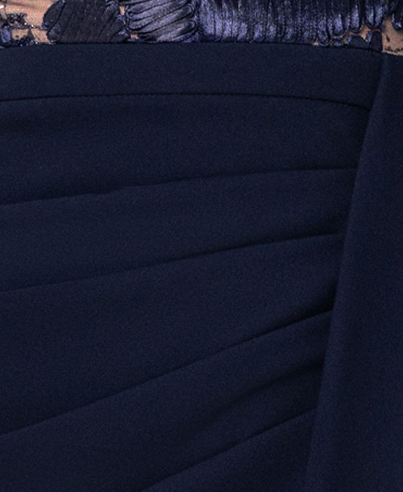 Women's Boat Neck Scuba Ruffle Dress