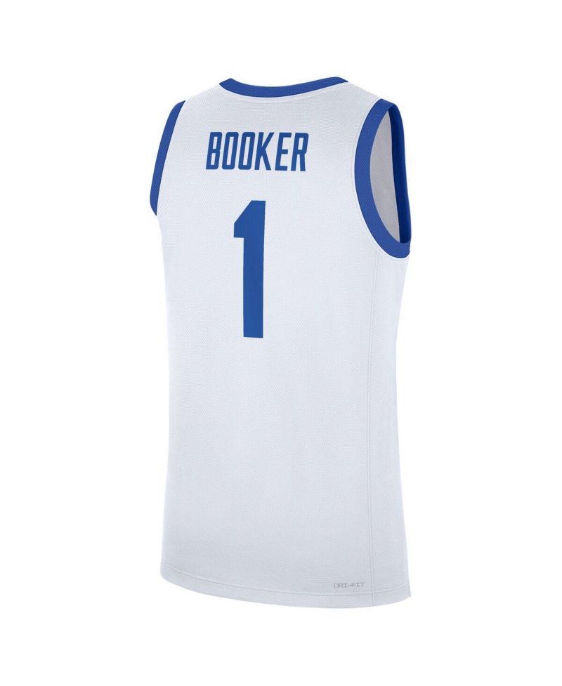 Men's Devin Booker White Kentucky Wildcats Performance Replica Basketball Jersey