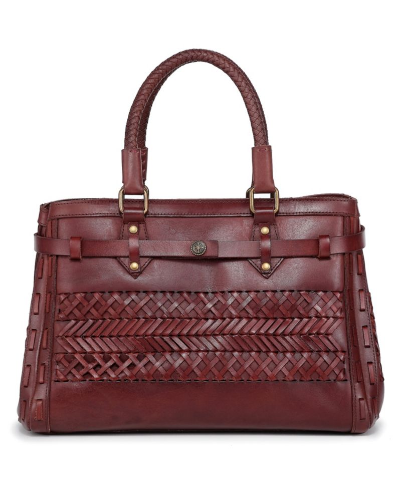 Lantana Medium Leather Satchel Bag