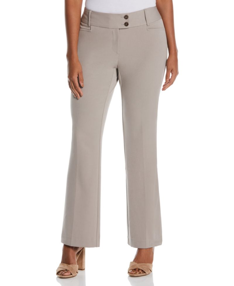 Petite Curvy Fit Boot Cut Pants