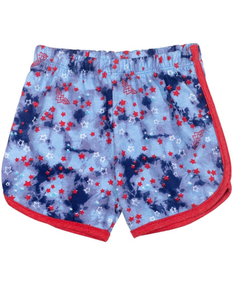 Baby Girls DC Comics Wonder Woman T-Shirt and Active Retro Dolphin Shorts Outfit Set