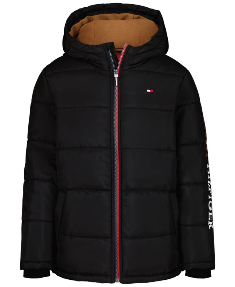 Boys' 4-7 Logo Puffer Jacket