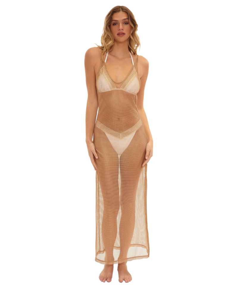 Women's Dudley Sheer Mesh Maxi Cover Up Dress