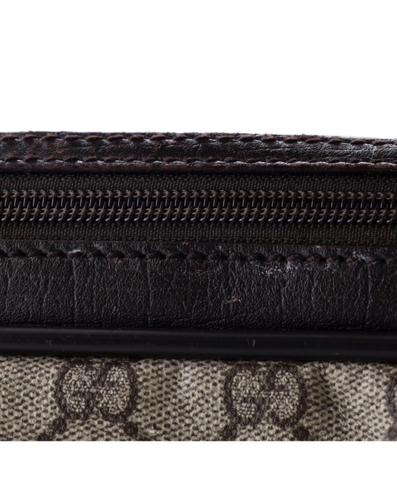 Large Front Zip Camera Bag GG Coated Canvas