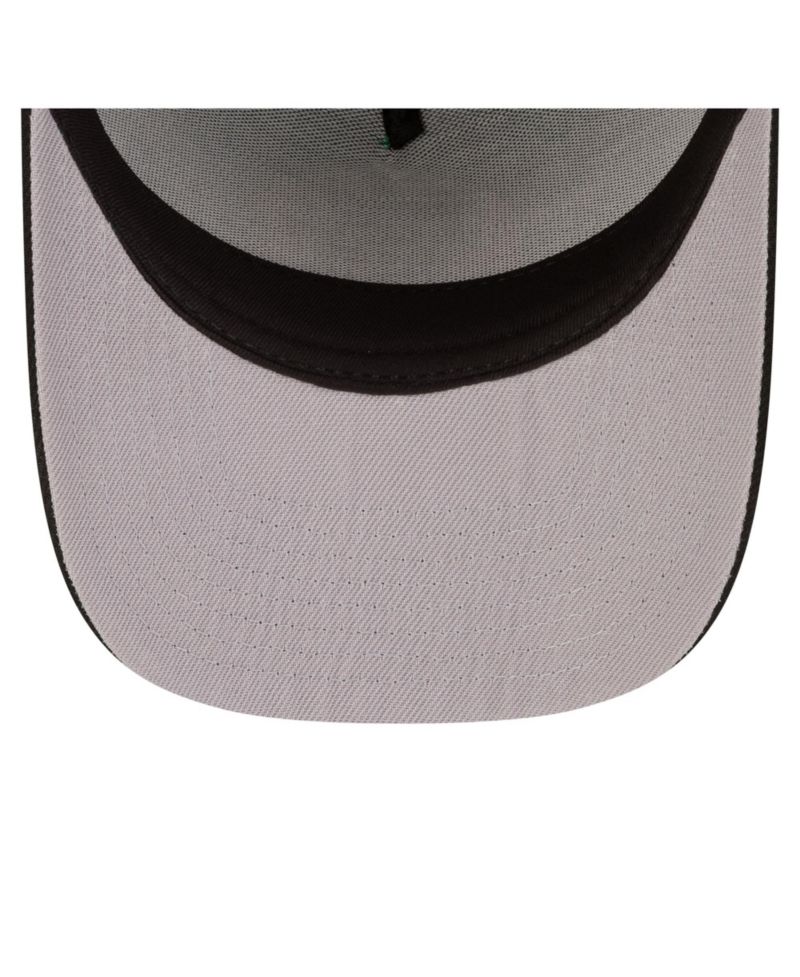 Men's Kelly Green/Black Boston Celtics 80s Throwback A-Frame 9FIFTY Snapback Hat