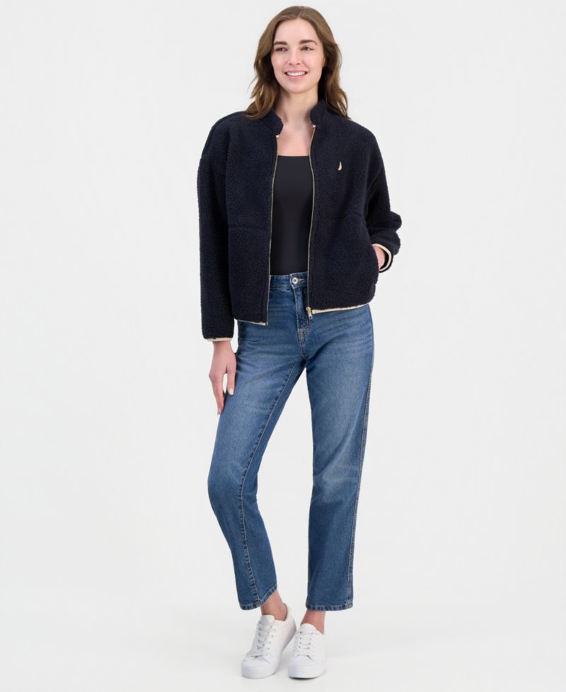 Women's Full-Zip Sherpa Fleece Jacket