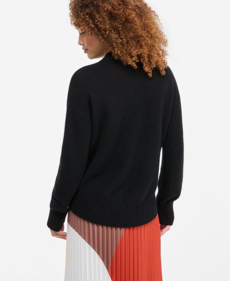 Petite 100% Cashmere V-Neck Relaxed Sweater