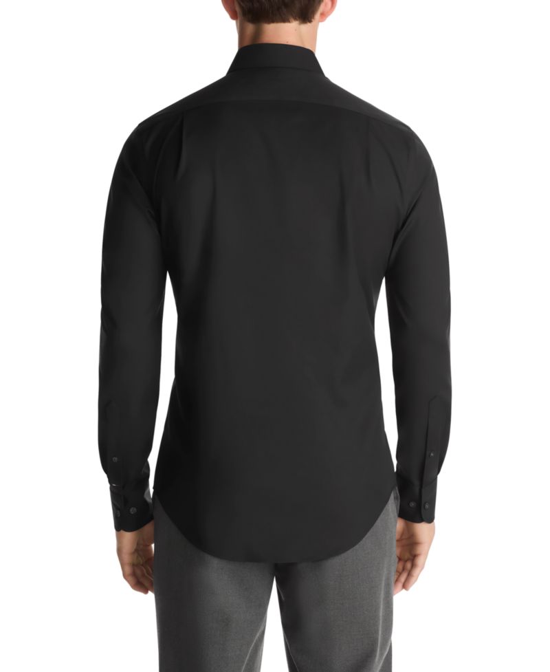 Men's Solid Spread Collar Dress Shirt