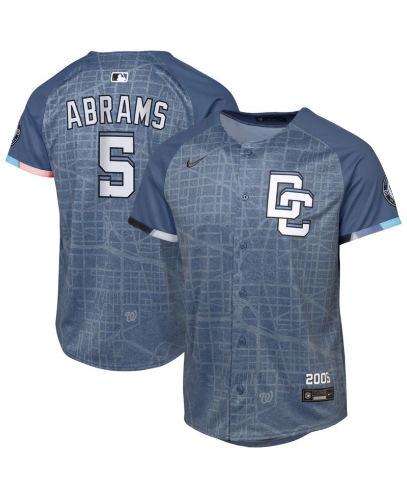 Big Boys and Girls C.J. Abrams Blue Washington Nationals 2025 City Connect Limited Player Jersey