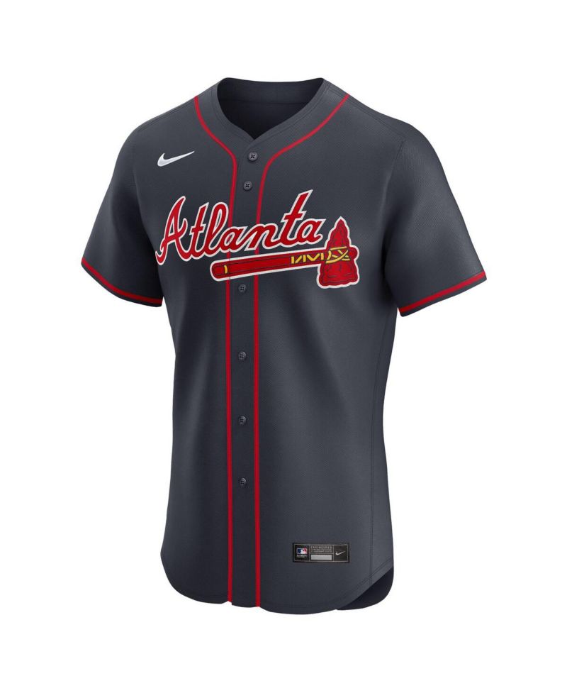 Men's Ronald Acu&ntilde;a Jr. Navy Atlanta Braves Alternate Elite Jersey