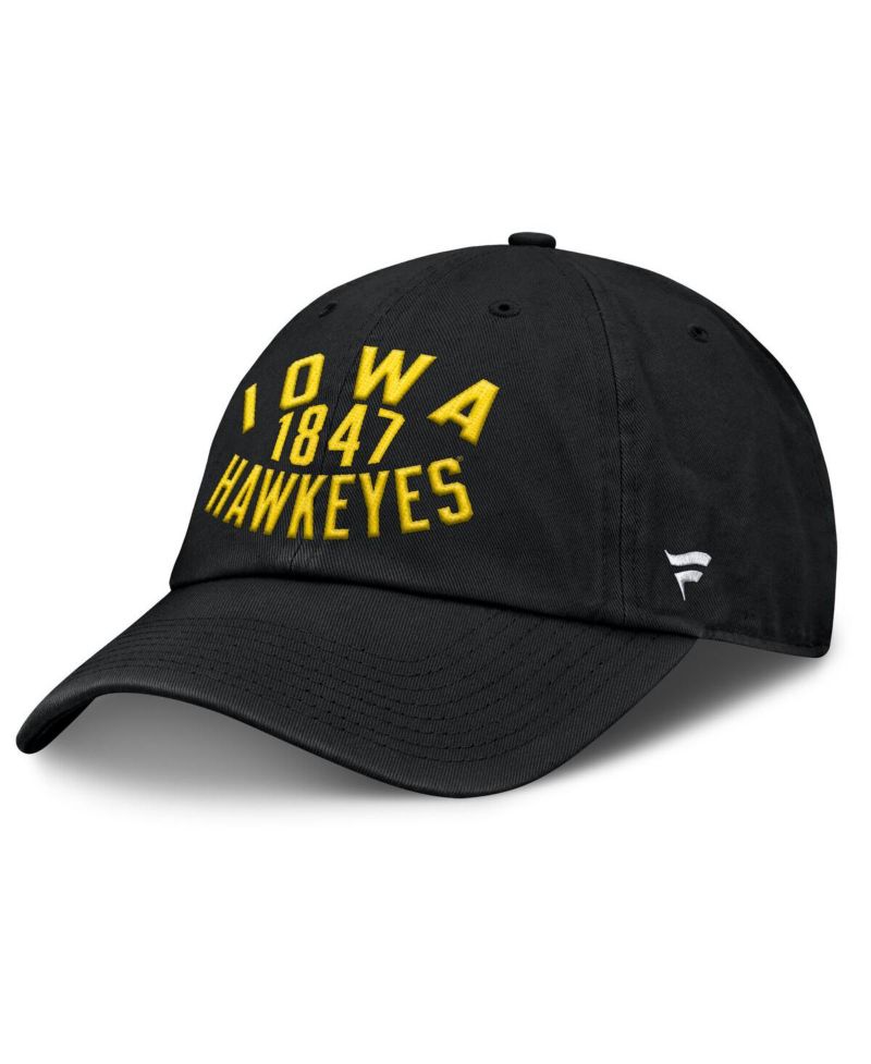 Men's Black Iowa Hawkeyes Archer Adjustable Hat