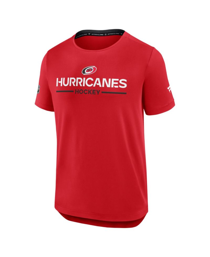 Men's Red Carolina Hurricanes Authentic Pro Rink Tech T-Shirt