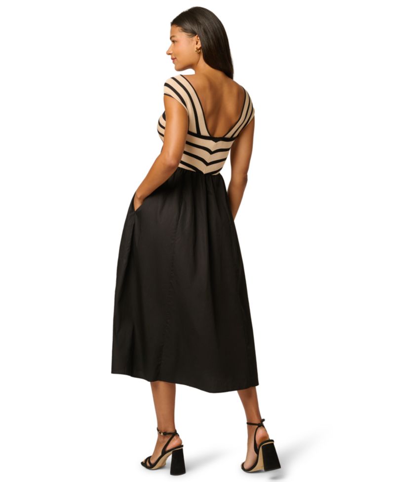 Women's Halter-Neck Stretch Midi Dress