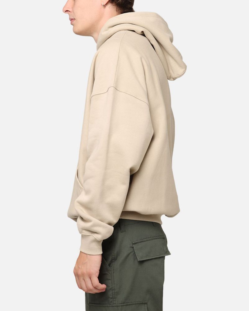 Men's Camo Script Hoodie Sweatshirt - Stone M
