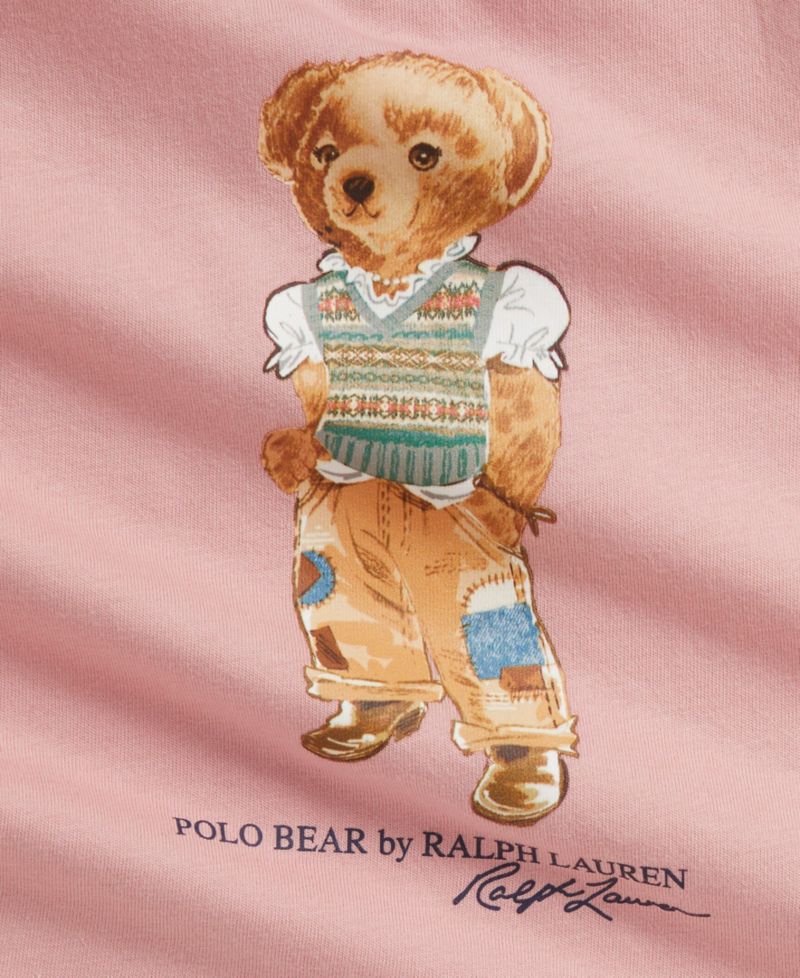 Ralph Lauren Baby Girls' Polo Bear Jersey T-Shirt and Shorts, 2-Piece Set