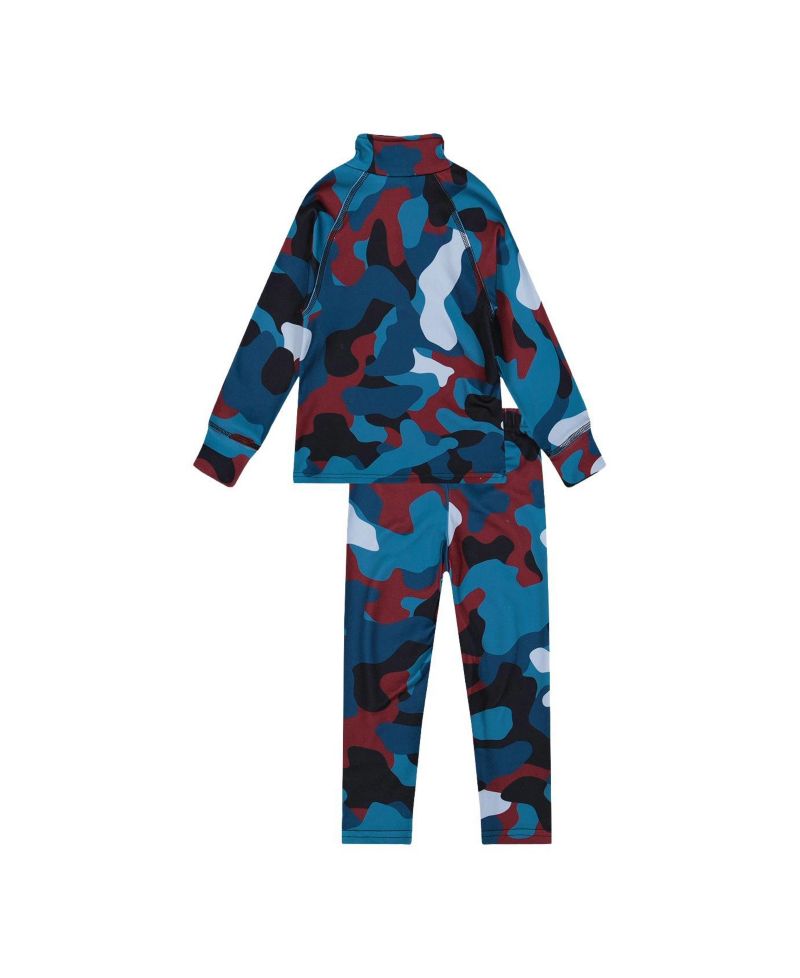 Little and Big Boy(6-14) Two Piece Thermal Underwear Camouflage Print