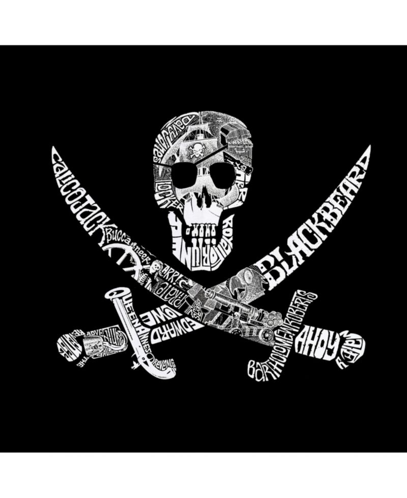 Mens Word Art T-Shirt - Pirate