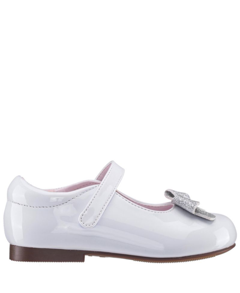 Girls EMEE White Patent Mary Jane Dress Shoe