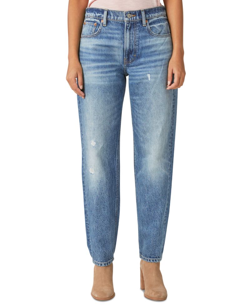 Women's Mid-Rise Relaxed-Leg Boy Jeans