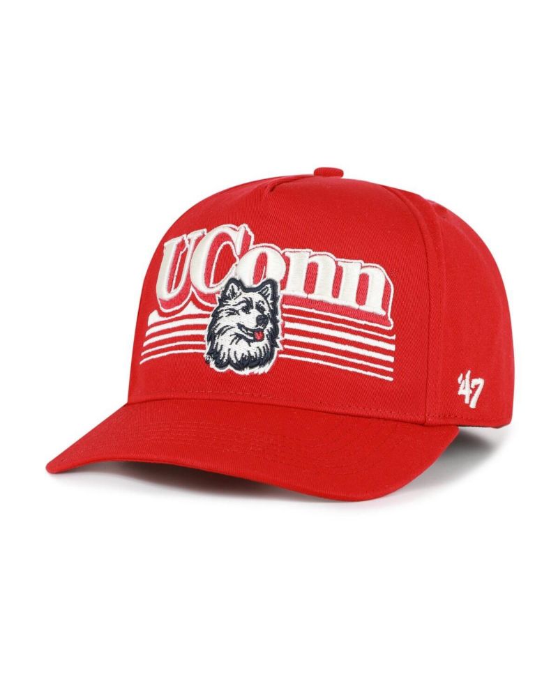 Men's Red UConn Huskies Script Fade Hitch Adjustable Hat
