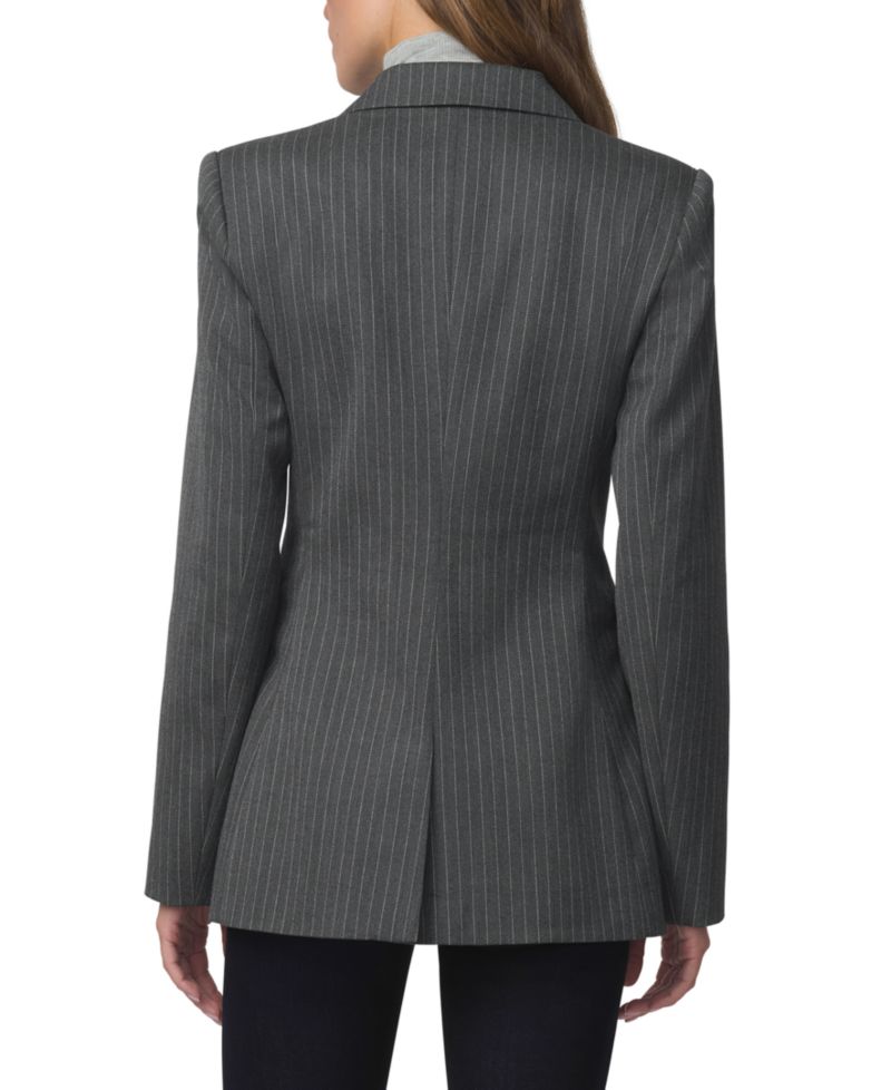 Women's Mecah Pinstripe Polyester/Wool-Blend Unlined Blazer