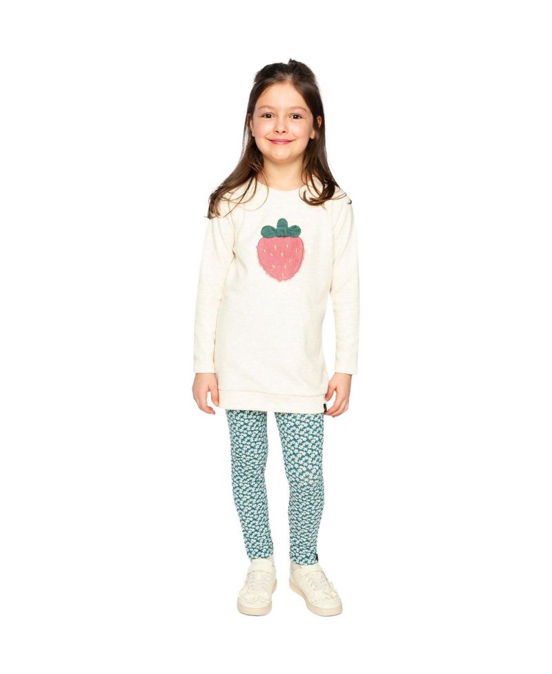 Little and Big Girl 6-12 Brushed Jersey Tunic