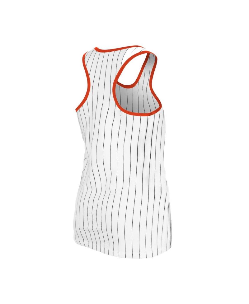Women's White San Francisco Giants Gameday Pinstripe Tank Top