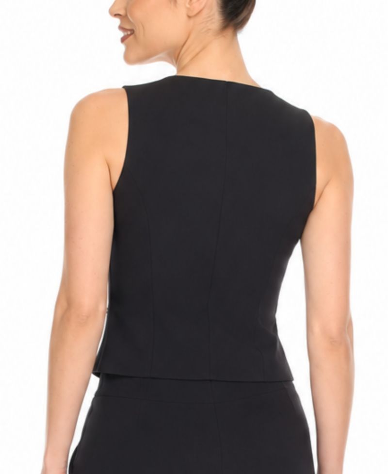 Women's Tailored Button-Front Vest
