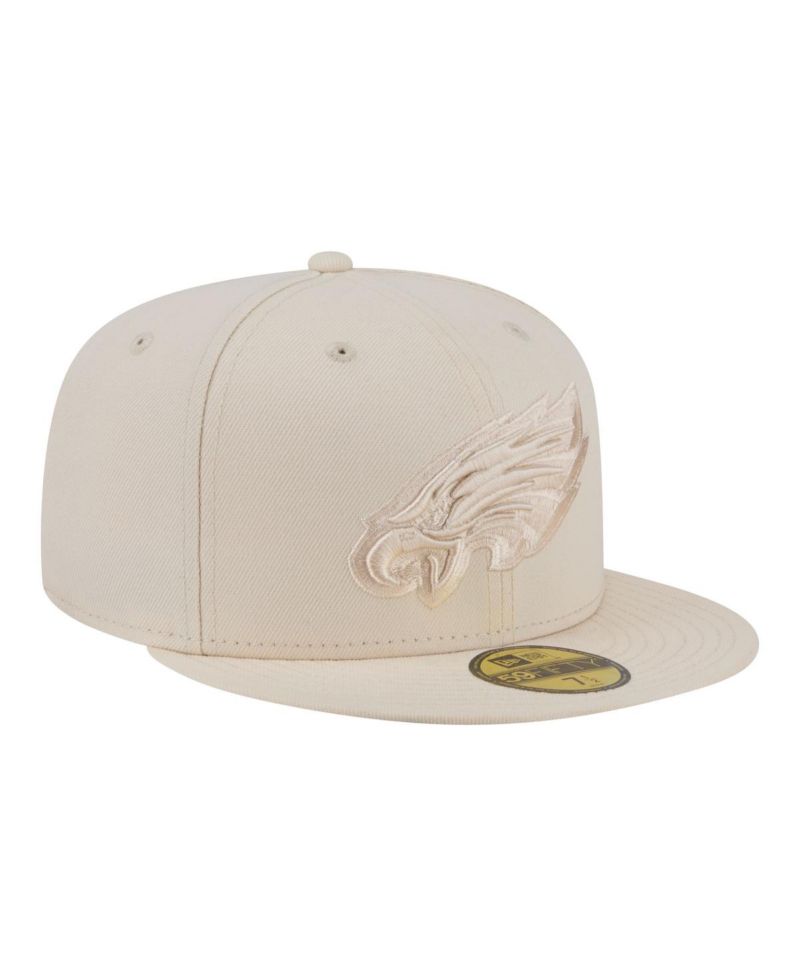 Men's Cream Philadelphia Eagles Color Pack 59FIFTY Fitted Hat