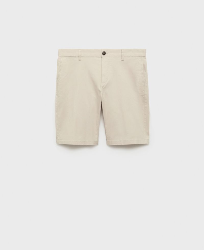 Men's Straight Cotton 10" Bermuda Shorts
