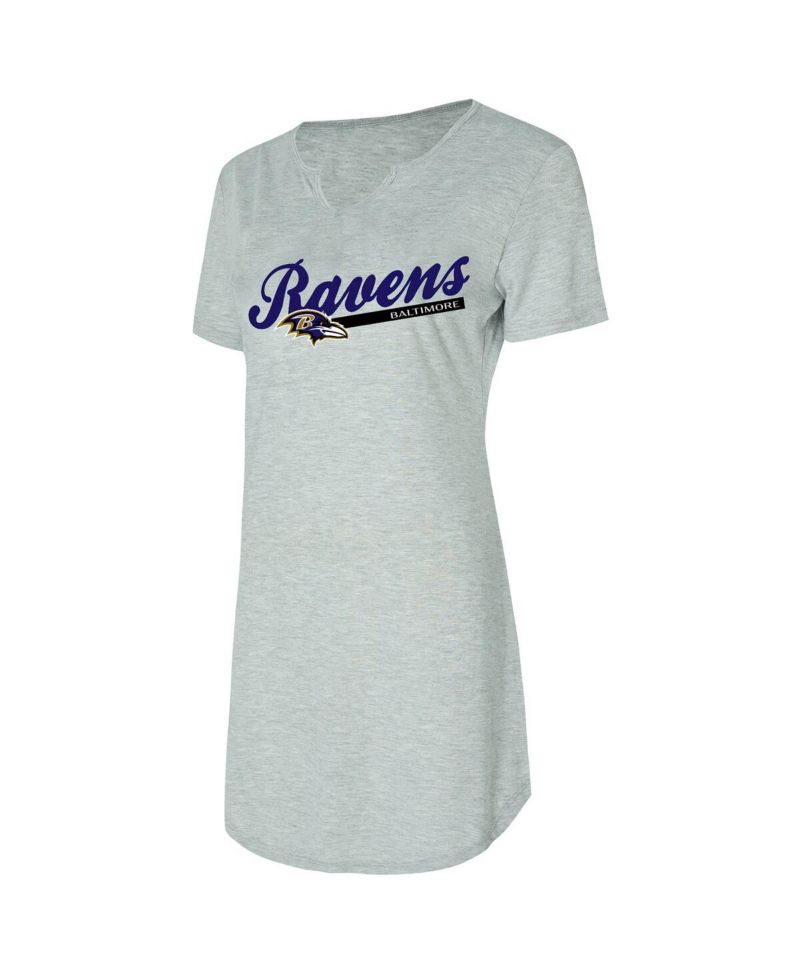 Women's Gray Baltimore Ravens Petition Knit Nightshirt