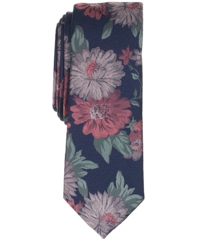 Men's Joelle Floral Skinny Tie