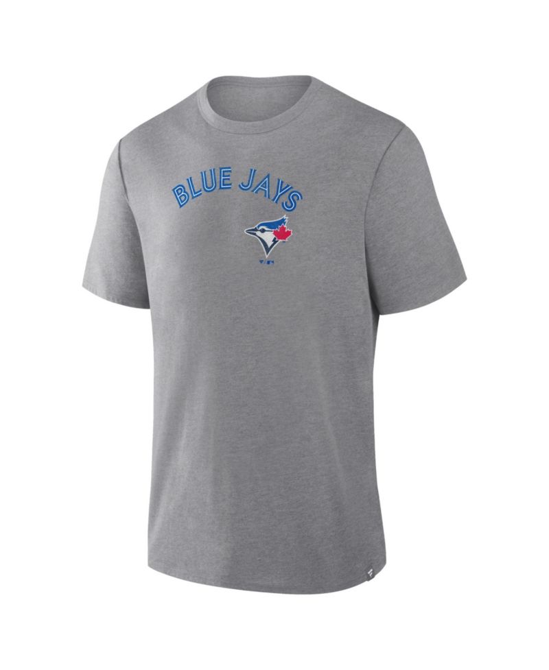 Men's Heather Gray Toronto Blue Jays Play Tribute Tri-Blend T-Shirt