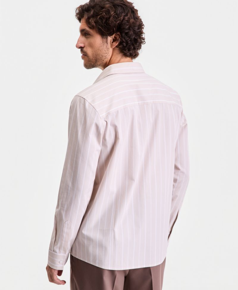 Men's Tanner Striped Long-Sleeve Shirt, Macy's Exclusive