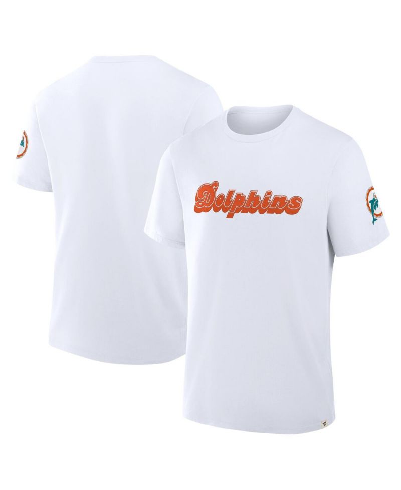 Men's White Miami Dolphins Elevated Classic Legacy T-Shirt