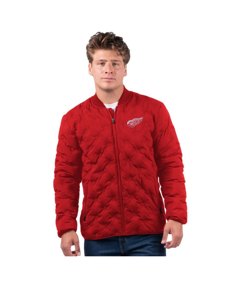 Men's Red Detroit Red Wings Persistence Quilted Full-Zip Jacket