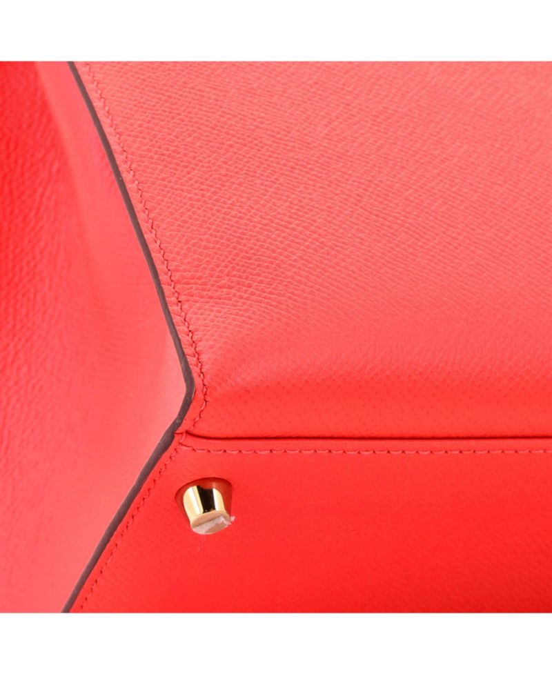 Pre-Owned Hermes Kelly 32 Handbag Pink Epsom with Gold Hardware