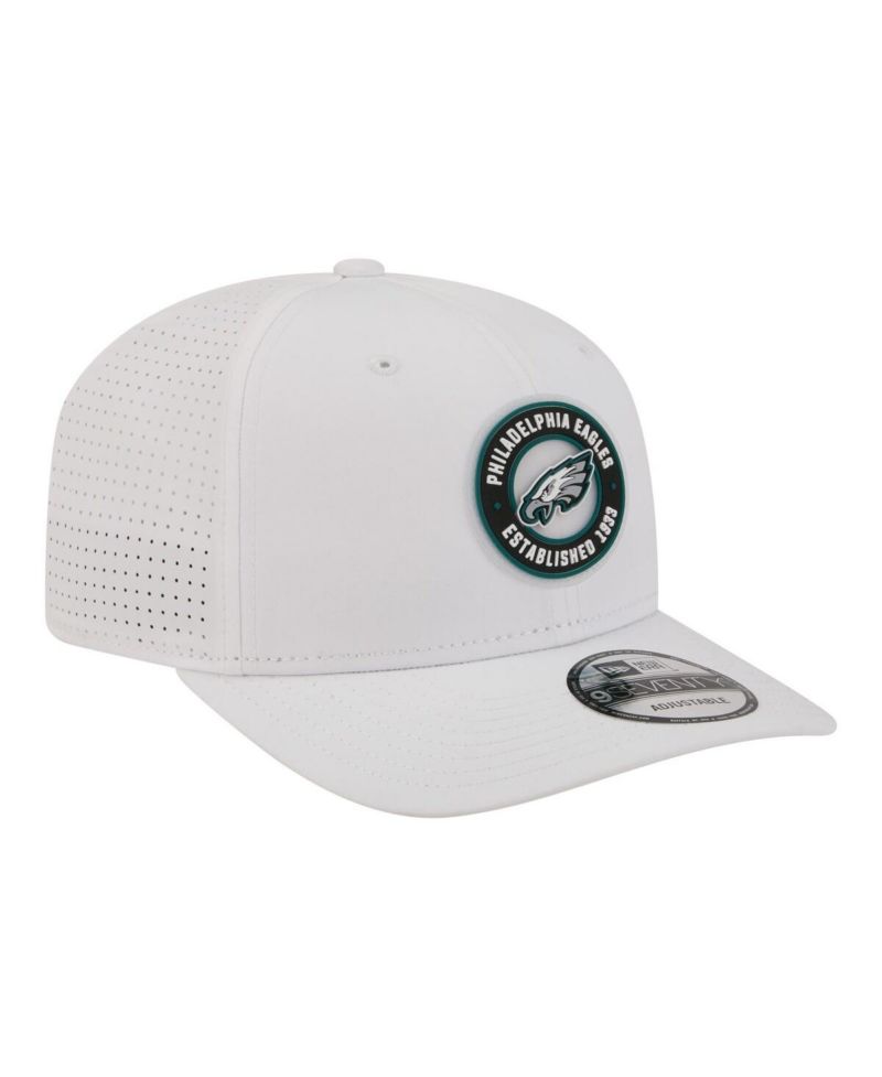 Men's White Philadelphia Eagles COOLERA 9SEVENTY Adjustable Hat